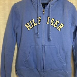 Tommy Hilfiger Women’s Light Blue Zip-Up Hoodie